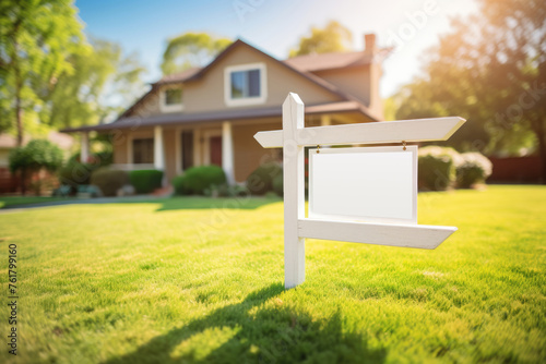 Real estate opportunity: A "For Sale" sign stands in front of a property, signaling an exciting opportunity for buyers interested in purchasing a new home.