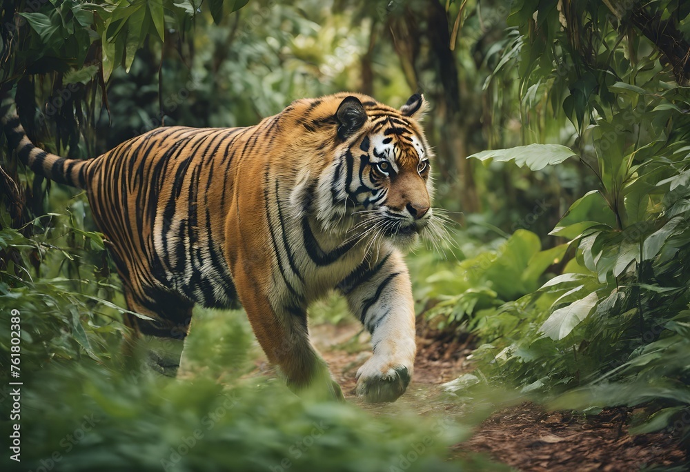 Fototapeta premium A Tiger in the Jungle