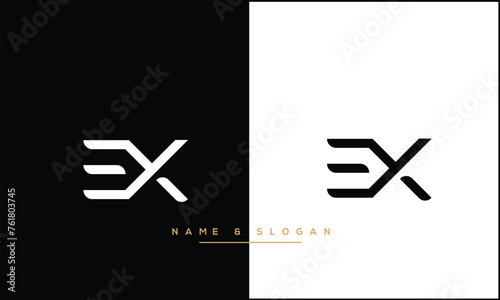 EX, XE, E, X, Abstract Letters Logo Monogram