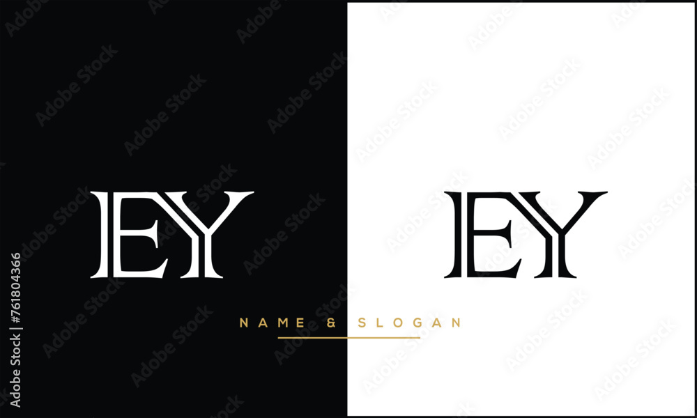 EY, YE,E , Y, Abstract Letters Logo Monogram EY, YE,E , Y, Abstract Letters Logo Monogram