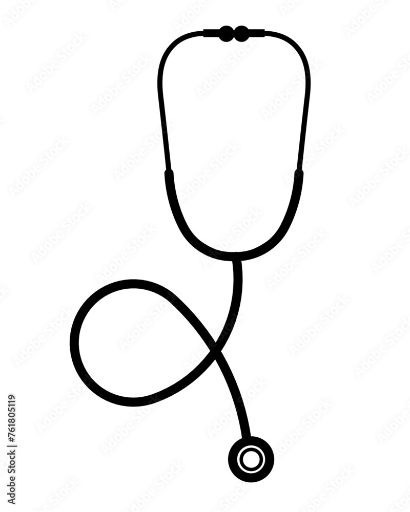 stethoscope silhouette stethoscope silhouette