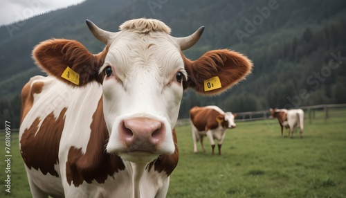 A Cow With A Curious Expression Sniffing The Air © Rehana