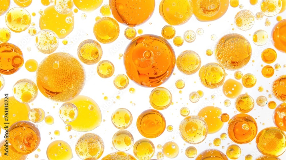 a lot of bubbles floating on top of each other in a liquid filled air filled with yellow and white bubbles. a lot of bubbles floating on top of each other in a liquid filled air filled with yellow and white bubbles.