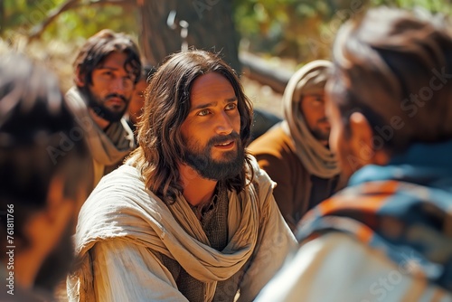  Jesus talking to his disciples © Adriana