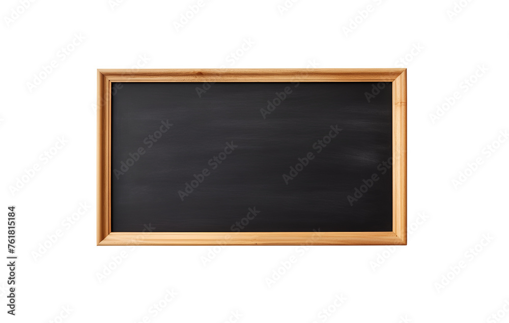 Wooden Frame Surrounding a Blank, Rectangular School Blackboard, Isolated on Transparent Background, PNG Wooden Frame Surrounding a Blank, Rectangular School Blackboard, Isolated on Transparent Background, PNG