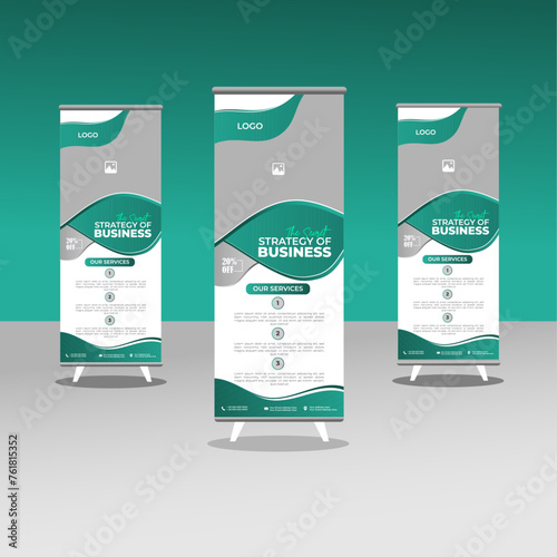 Elegant and modern Rollup banner design  photo