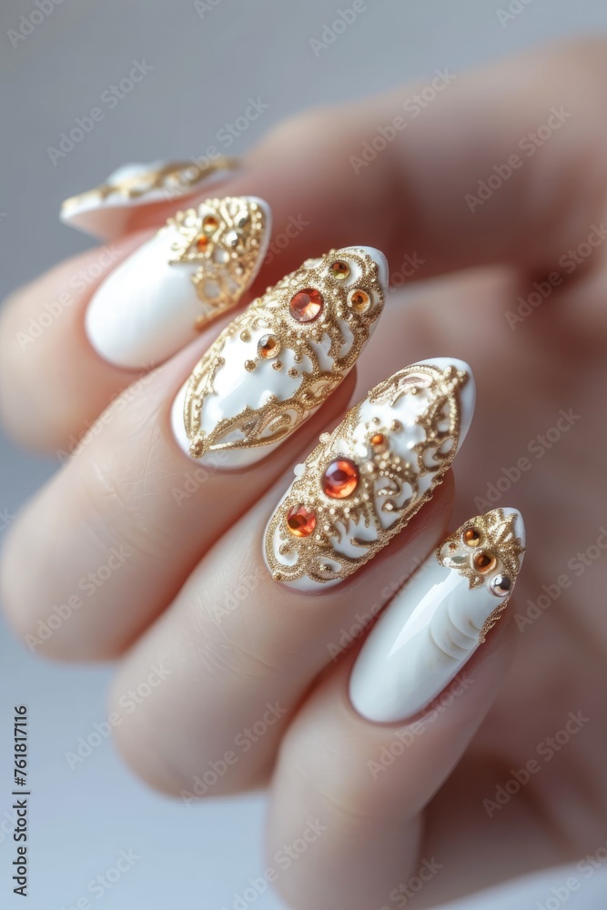 Nail art mastery: a captivating showcase of 3d three-dimensional elegance, featuring beautiful design adorning nails, blending creativity, style, intricate craftsmanship for a chic and trendy look. Nail art mastery: a captivating showcase of 3d three-dimensional elegance, featuring beautiful design adorning nails, blending creativity, style, intricate craftsmanship for a chic and trendy look.