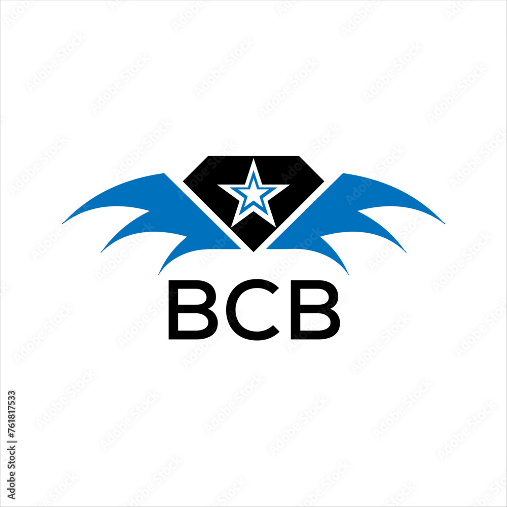 Fototapeta premium BCB letter logo. technology icon blue image on white background. BCB Monogram logo design for entrepreneur and business. BCB best icon. 