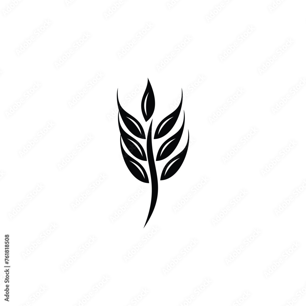 wheat flar design icon logo wheat flar design icon logo