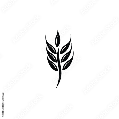 wheat flar design icon logo