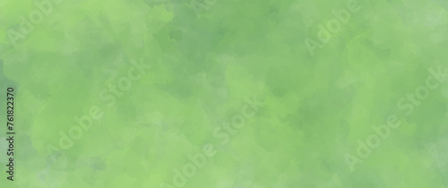 Green watercolor vector texture background for poster, cover, banner, flyer, cards. Hand drawn light green spring illustration for design. Summer minimalistic background. Paper texture.	