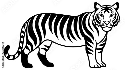 Tiger Silhouette Vector Art for Captivating Designs © Mosharef ID:#6911090