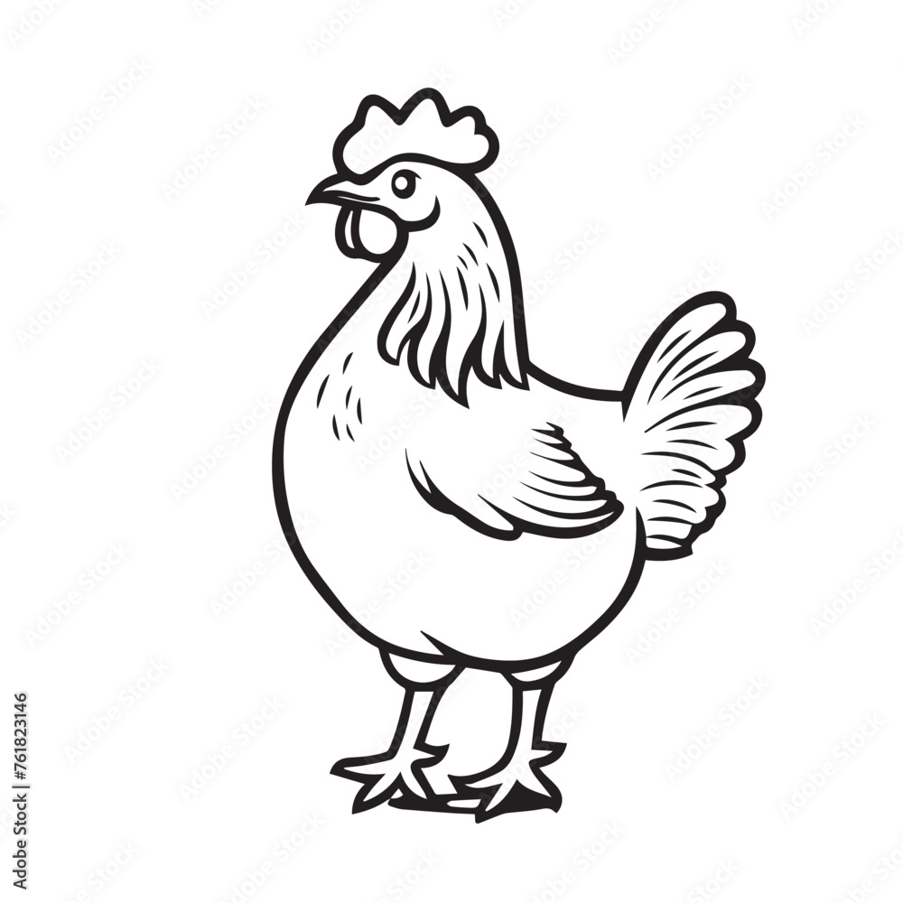 hen and rooster hen and rooster