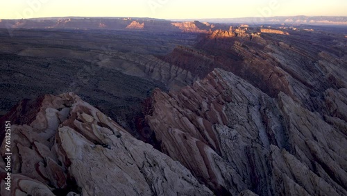 Red rock mountains at sunset