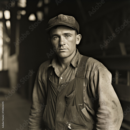 factory worker from the 1900s photo