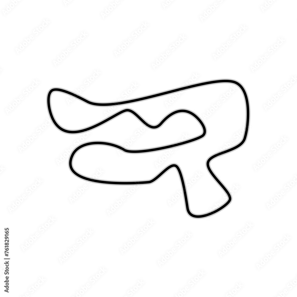 F1 Grand Prix Circuit Vector Circuit for autosport and motorsport F1 Grand Prix Circuit Vector Circuit for autosport and motorsport
