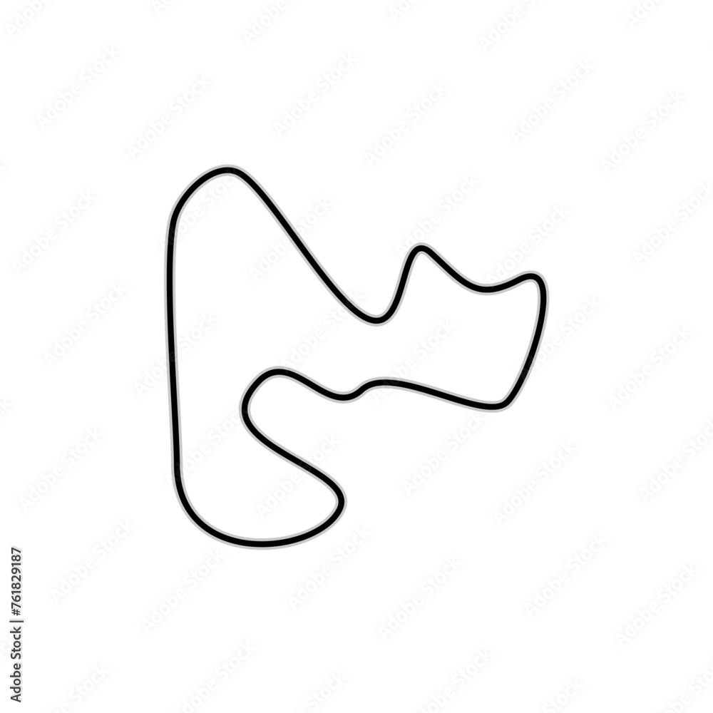 F1 Grand Prix Circuit Vector Circuit for autosport and motorsport F1 Grand Prix Circuit Vector Circuit for autosport and motorsport