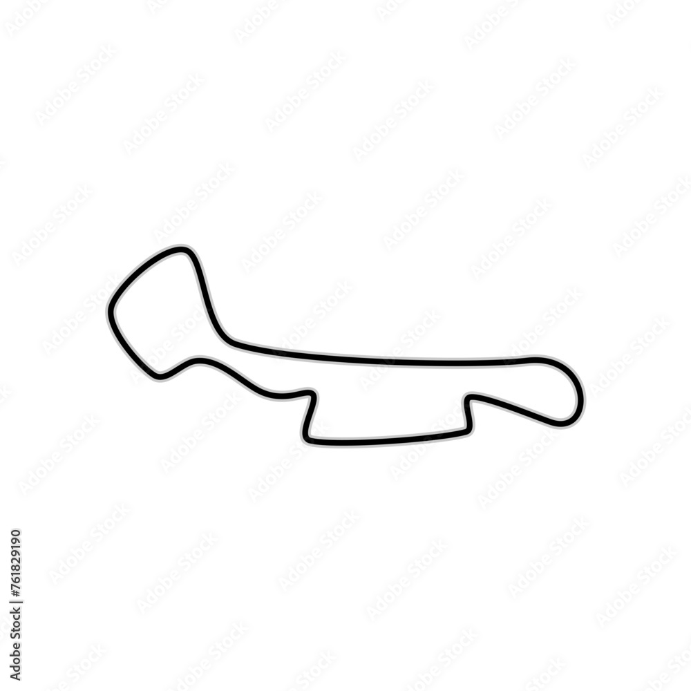 F1 Grand Prix Circuit Vector Circuit for autosport and motorsport F1 Grand Prix Circuit Vector Circuit for autosport and motorsport