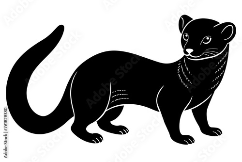 mongoose silhouette vector illustration © CreativeDesigns