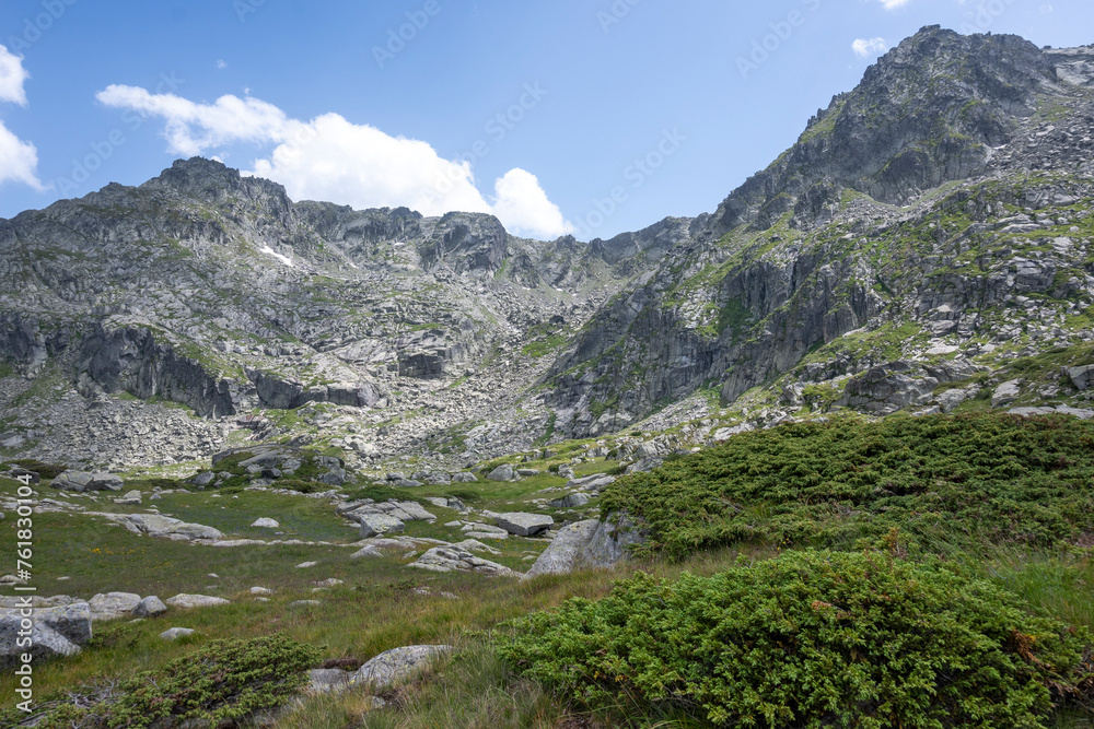 Landscape of Rila Mountain near Kalin peaks, Bulgaria Landscape of Rila Mountain near Kalin peaks, Bulgaria