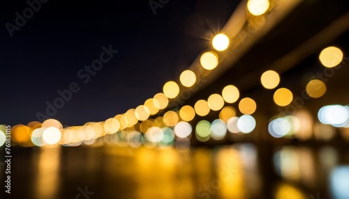 abstract gold bokeh with black