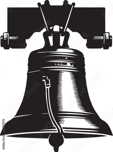 Liberty Bell Silhouettes Liberty Bell EPS Vector Liberty Clipart	
