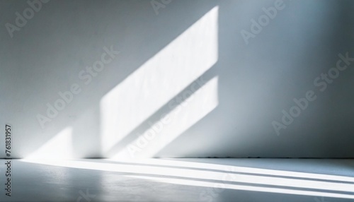 abstract white studio background for product presentation empty gray room with shadows of window display product with blurred backdrop