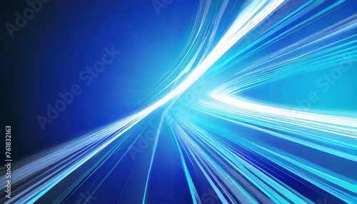 blue abstract speed movement pattern with shiny glowing blurred line shape gradient color