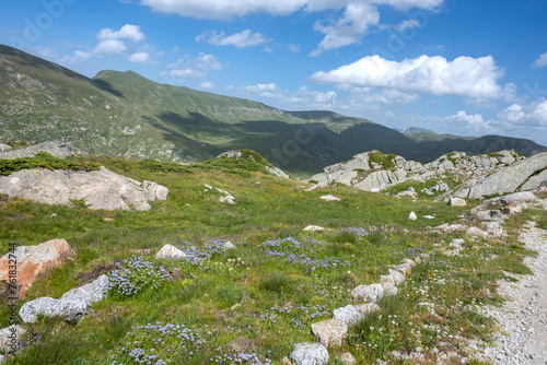 Landscape of Rila Mountain near Kalin peaks, Bulgaria photo