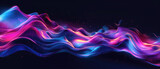 Colorful cosmic wave with starry effects