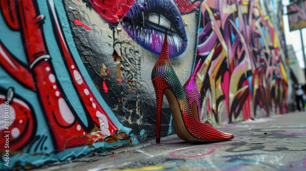 Glamour Unleashed Feathered Pumps Shine on the Red Carpet