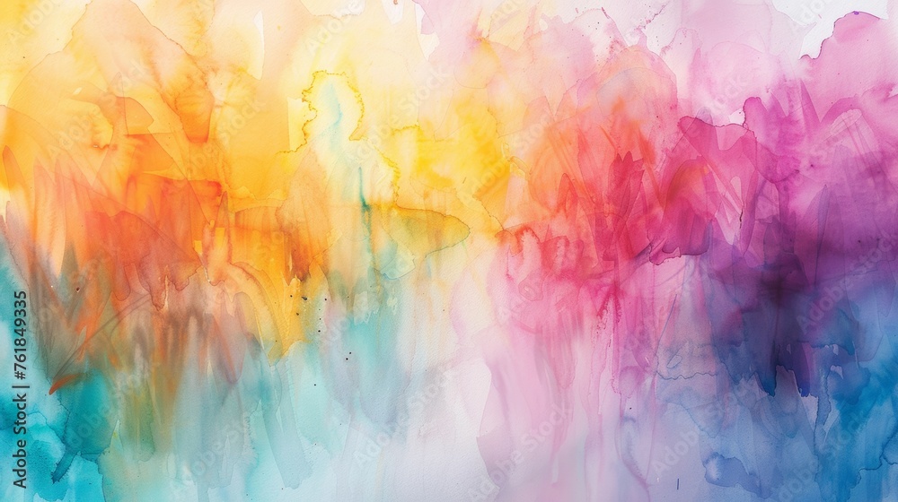 Abstract colorful watercolor painting background