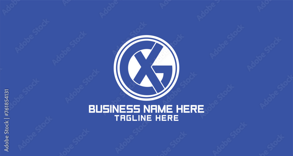 Letter G and X logo design, overlapping GX or XG logo design Letter G and X logo design, overlapping GX or XG logo design