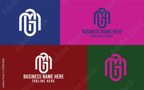 letter GM Monogram or MG Monogram, Letter M G interlocking logo for clothing brand, apparel, streetwear and sport