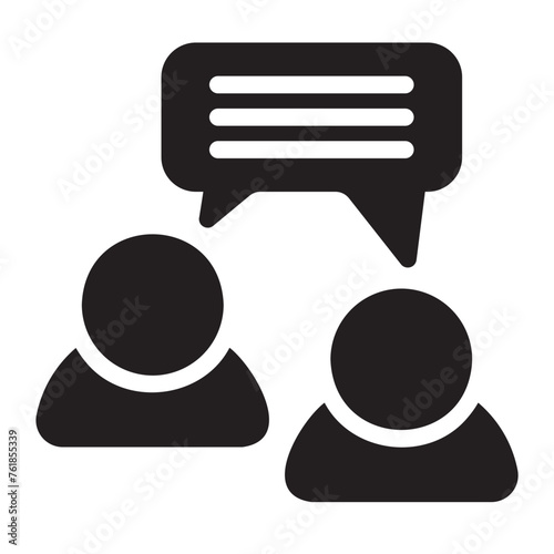 negotiation skills glyph icon