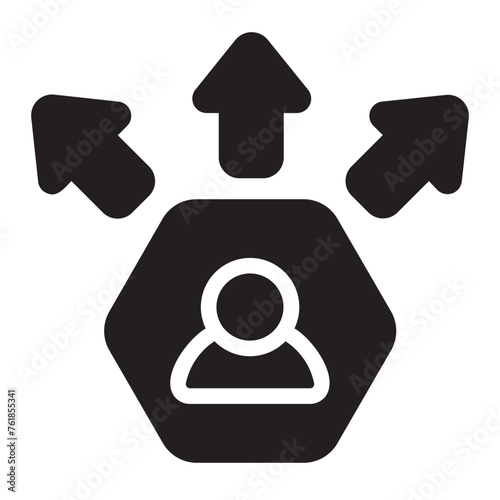 networking glyph icon