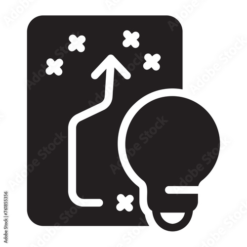 strategic plan glyph icon