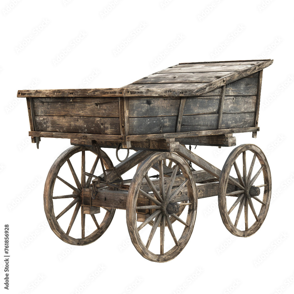 Fototapeta premium Cart, isolated object.