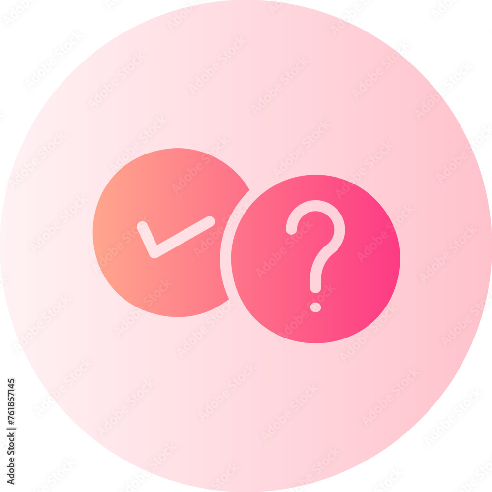 question and answer gradient icon question and answer gradient icon
