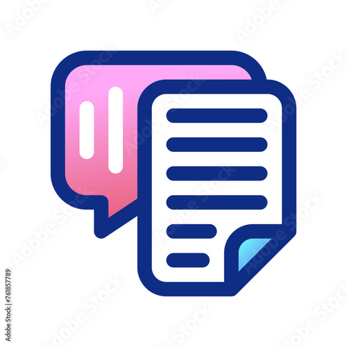 Editable speech recognition, transcription vector icon. AI technology, artificial intelligence. Part of a big icon set family. Perfect for web and app interfaces, presentations, infographics, etc
