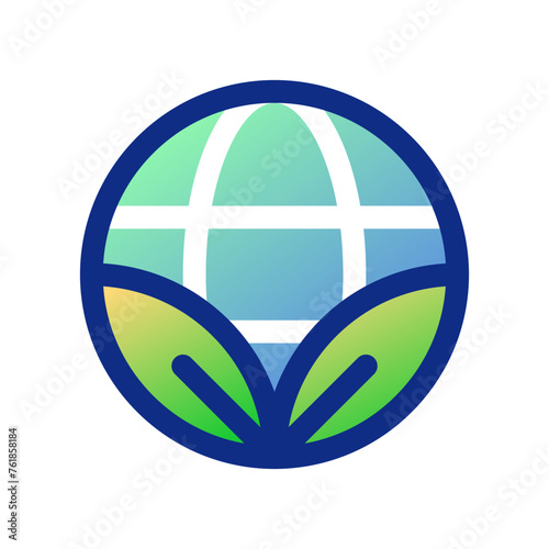 Editable eco-friendly, environmentally friendly, ecology, leaves, earth, planet vector icon. Part of a big icon set family. Perfect for web and app interfaces, presentations, infographics, etc