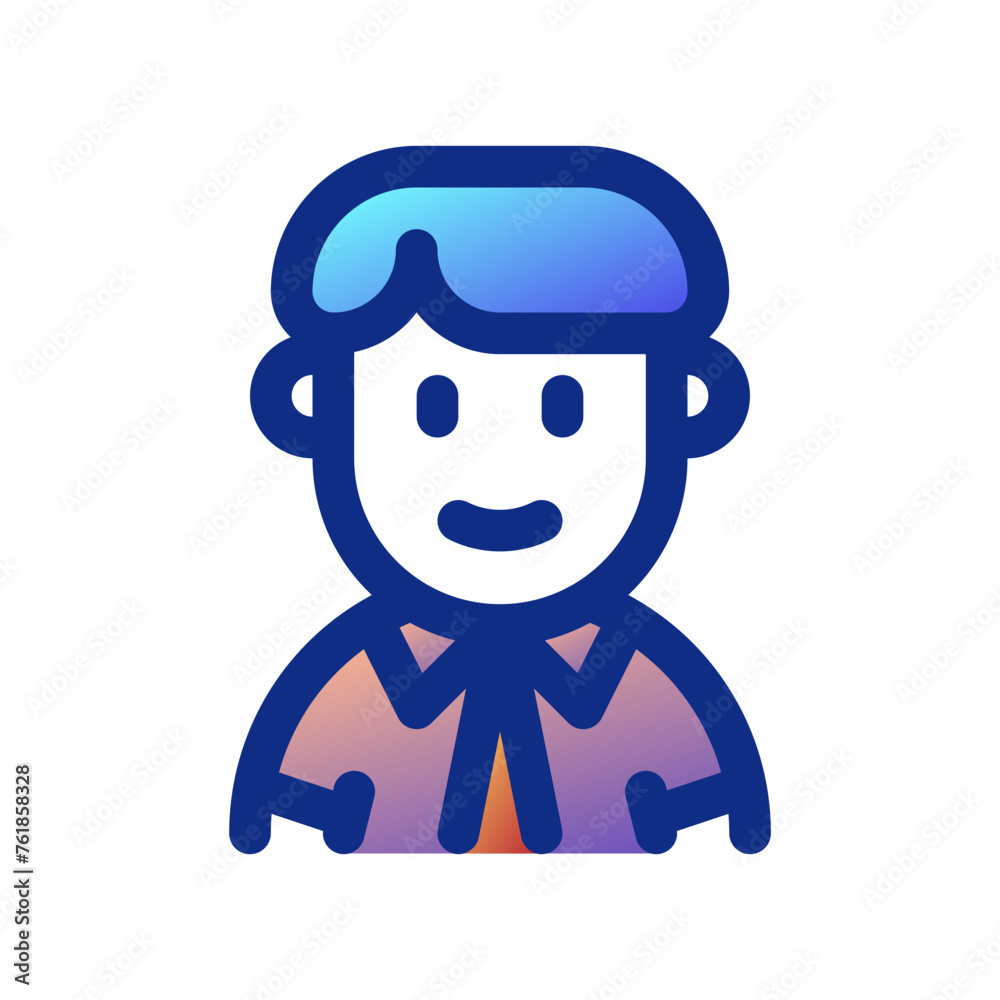 Editable teen, adolosence, boy, girl avatar vector icon. User, profile, identity, persona. Part of a big icon set family. Perfect for web and app interfaces, presentations, infographics, etc