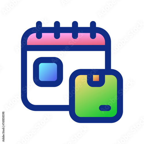Editable package delivery schedule vector icon. Shipping, delivery, e-commerce, logistics. Part of a big icon set family. Perfect for web and app interfaces, presentations, infographics, etc