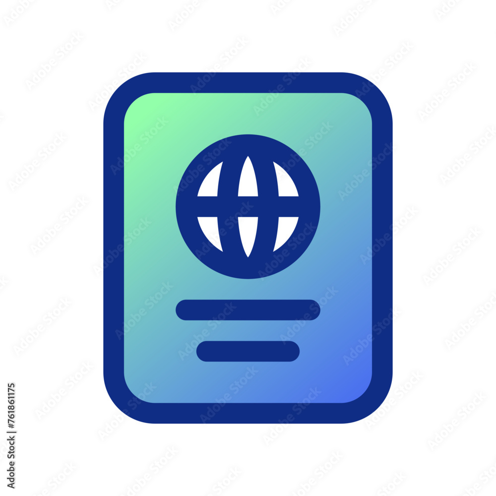 Editable passport vector icon. Part of a big icon set family. Perfect for web and app interfaces, presentations, infographics, etc Editable passport vector icon. Part of a big icon set family. Perfect for web and app interfaces, presentations, infographics, etc