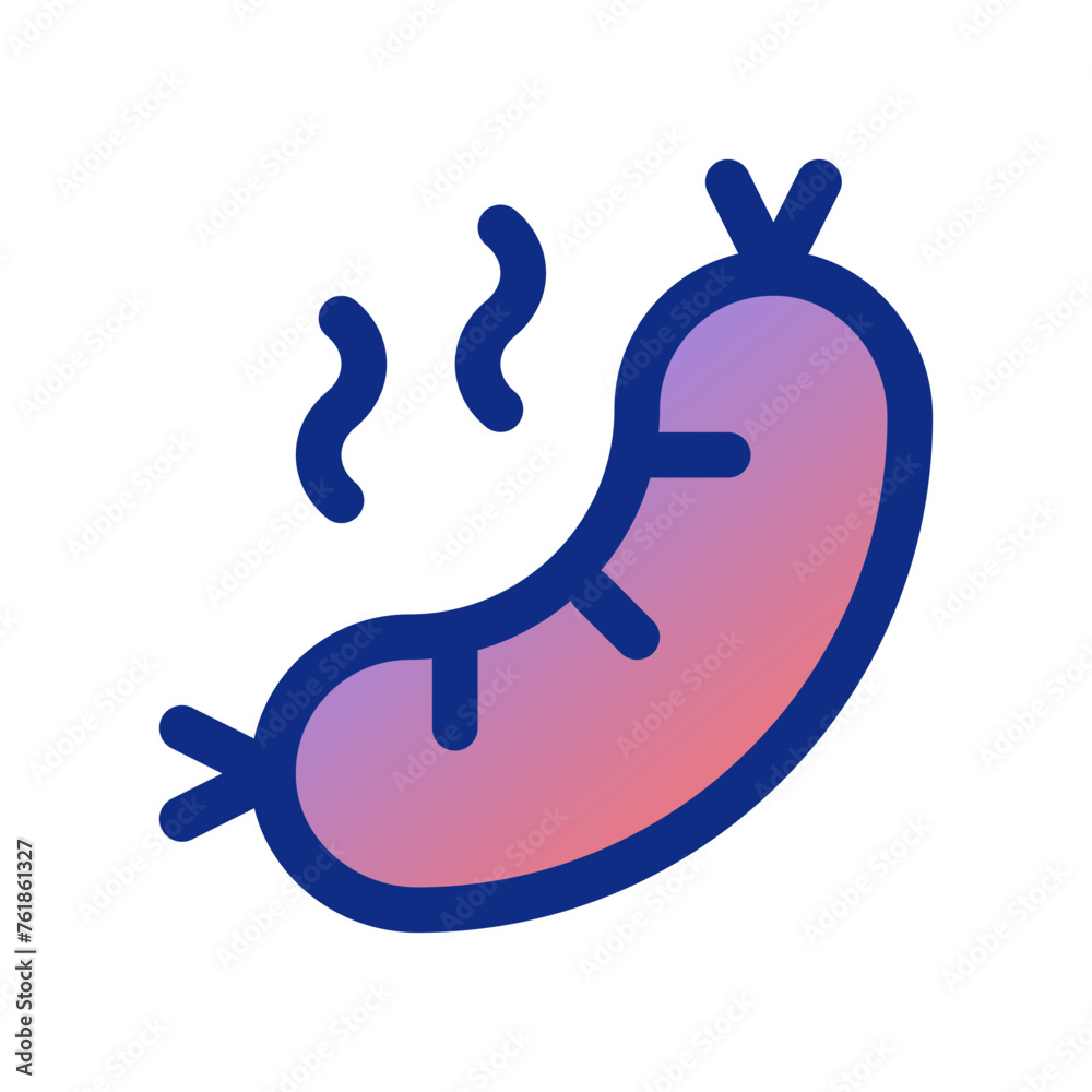 Editable sausage, hotdog vector icon. Part of a big icon set family. Perfect for web and app interfaces, presentations, infographics, etc Editable sausage, hotdog vector icon. Part of a big icon set family. Perfect for web and app interfaces, presentations, infographics, etc