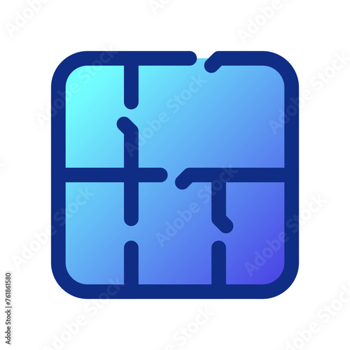 Editable house floorplan vector icon. Property, real estate, construction, mortgage, interiors. Part of a big icon set family. Perfect for web and app interfaces, presentations, infographics, etc