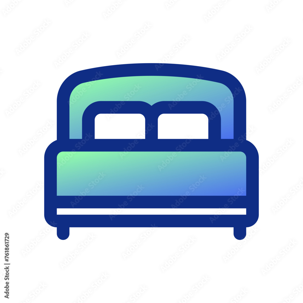 Editable double bed vector icon. Part of a big icon set family. Perfect for web and app interfaces, presentations, infographics, etc Editable double bed vector icon. Part of a big icon set family. Perfect for web and app interfaces, presentations, infographics, etc