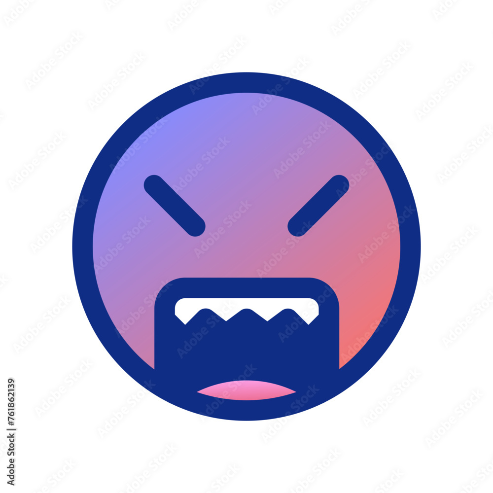 Editable angry, upset face vector icon. Part of a big icon set family. Perfect for web and app interfaces, presentations, infographics, etc Editable angry, upset face vector icon. Part of a big icon set family. Perfect for web and app interfaces, presentations, infographics, etc