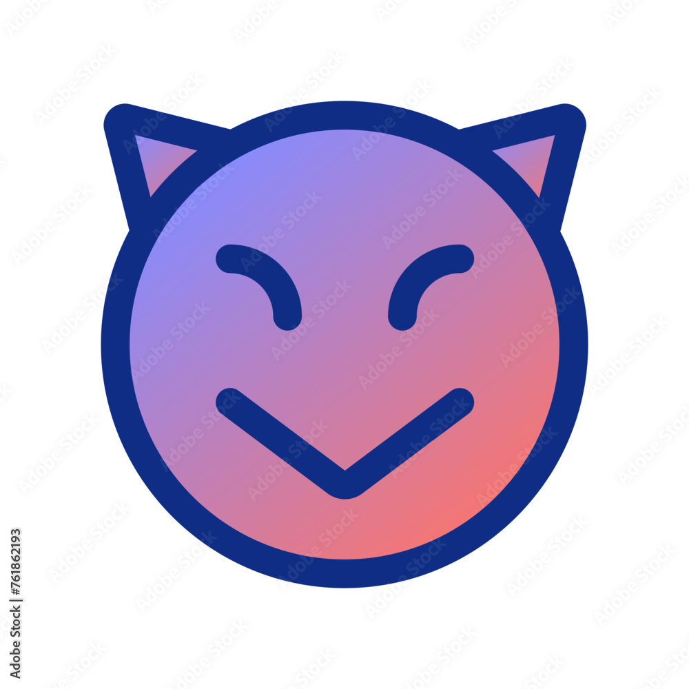 Editable evil devil face vector icon. Part of a big icon set family. Perfect for web and app interfaces, presentations, infographics, etc Editable evil devil face vector icon. Part of a big icon set family. Perfect for web and app interfaces, presentations, infographics, etc