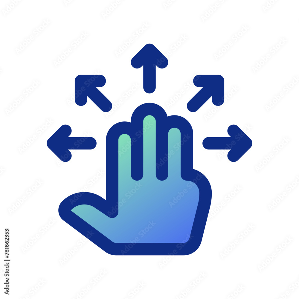Editable three fingers move vector icon. Part of a big icon set family. Perfect for web and app interfaces, presentations, infographics, etc